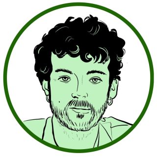 portrait au trait de Zéphir