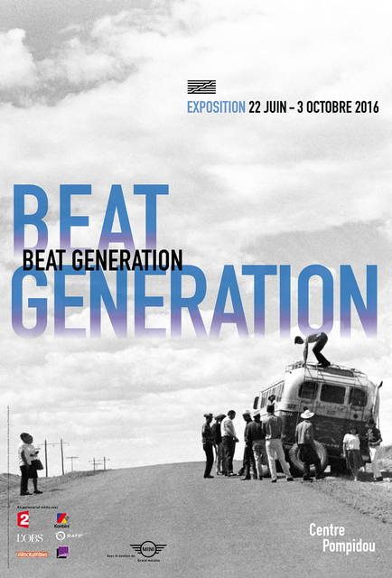Affiche de l'exposition Beat Generation au Centre Pompidou