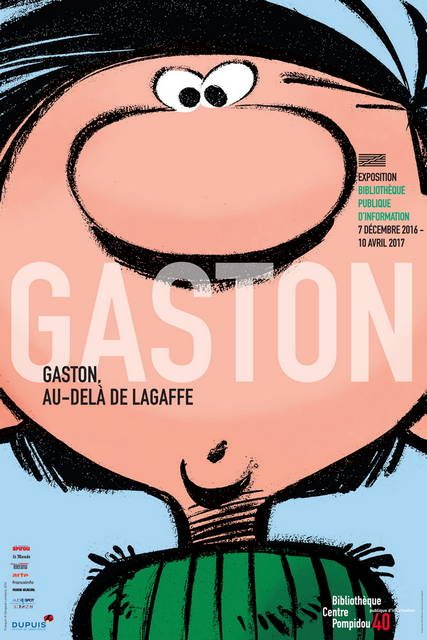 Affiche de l'exposition Gaston Lagaffe